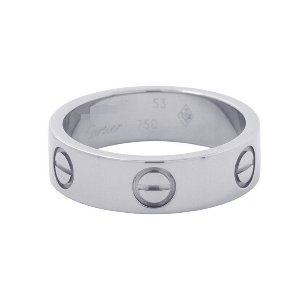 Cartier Love Ring Classic Model 18KWG White Gold Size 53 B4084700